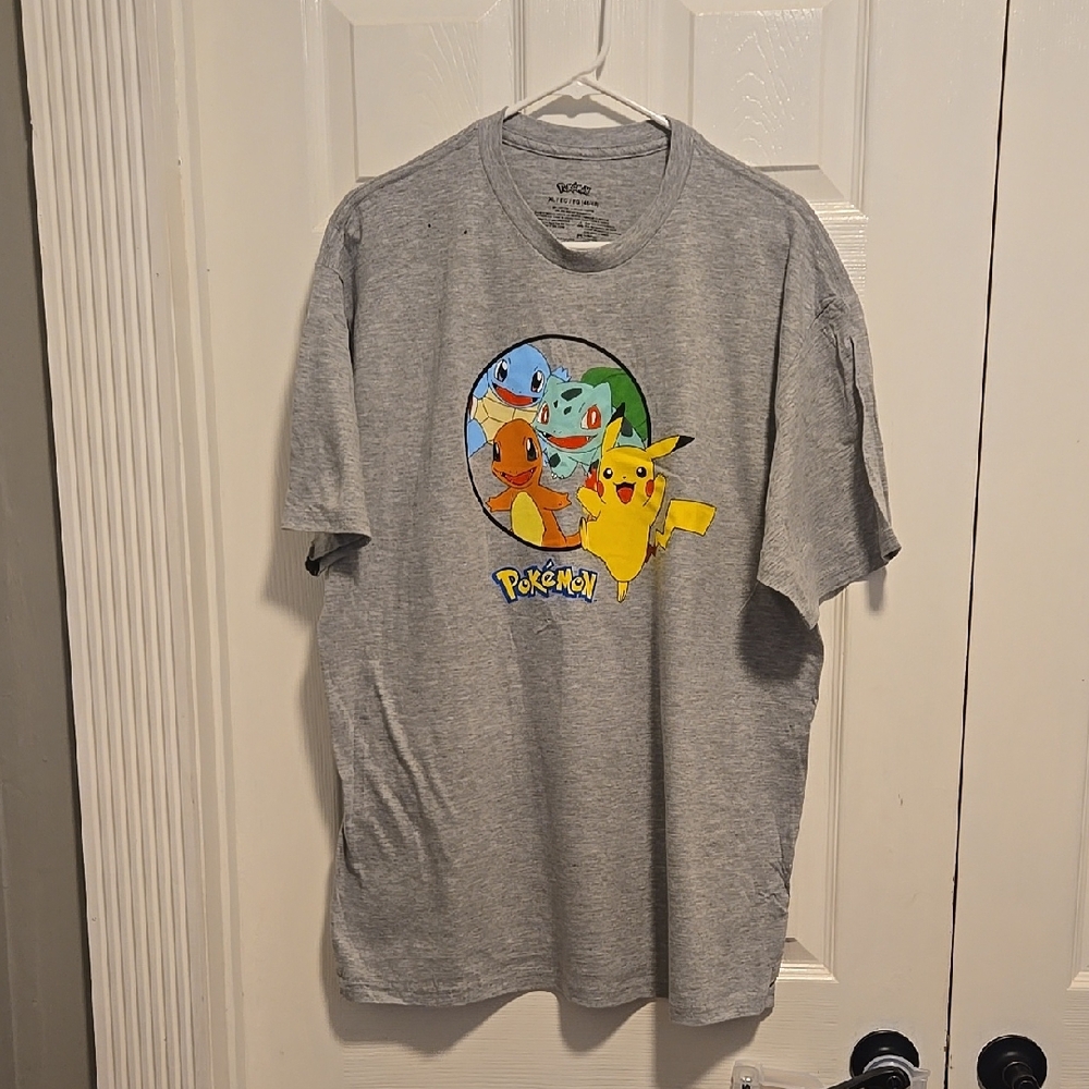 Gray Pokémon Graphic T-Shirt